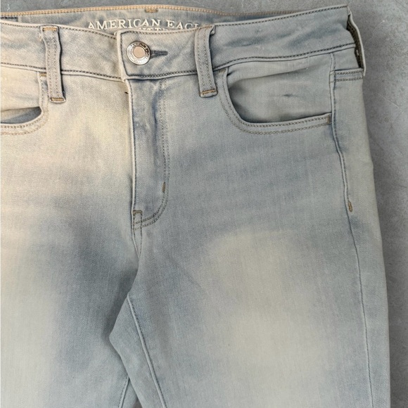 ✨HOST PICK✨✅American Eagle Faded Blue 360 Super Stretch Skinny Jeans - Picture 4 of 12